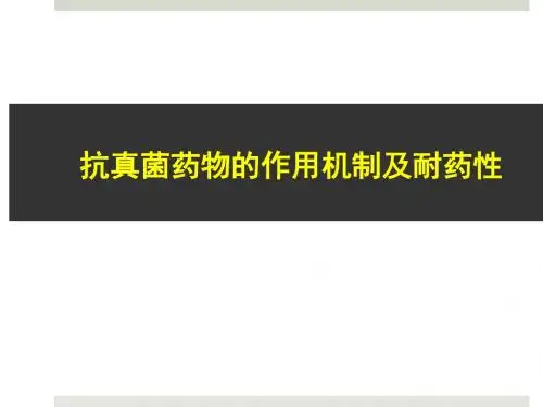抗真菌药物的作用机制及耐药性