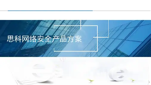 思科网络安全产品方案