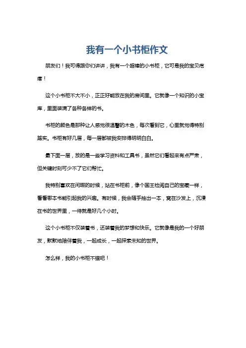 我有一个小书柜作文