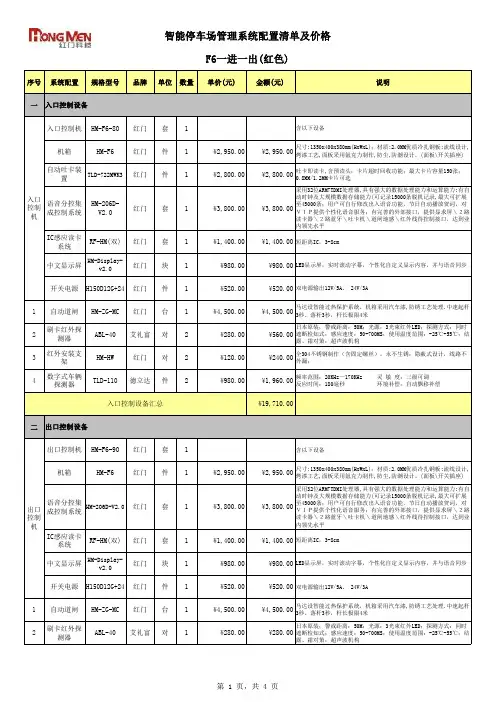 二代F6报价模板严工传