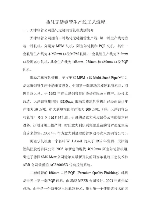 轧管工艺流程简介