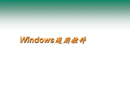 第二十三 讲Windows通用控件