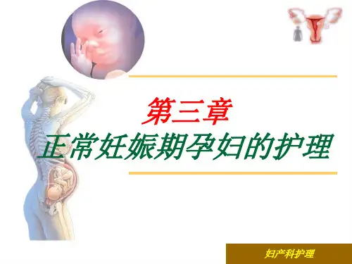 正常妊娠期孕妇的护理