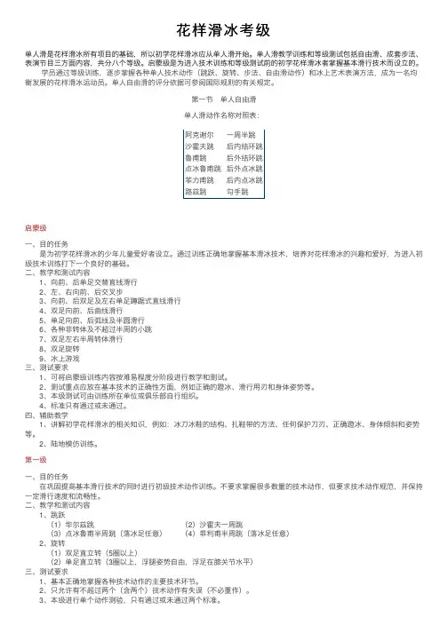 花样滑冰考级