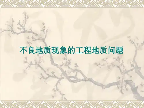 不良地质现象的工程地质问题