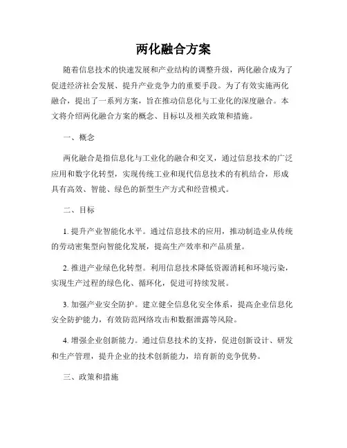 两化融合方案