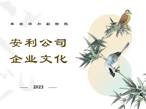 安利公司企业文化y