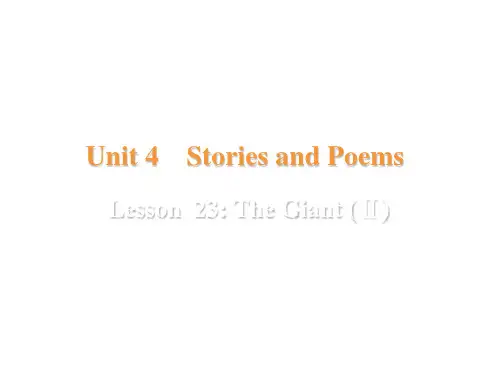 九年级冀教版英语上册课件：Lesson23(共24张PPT)