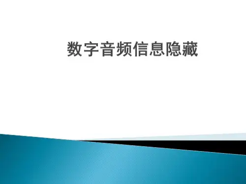 数字音频信息隐藏
