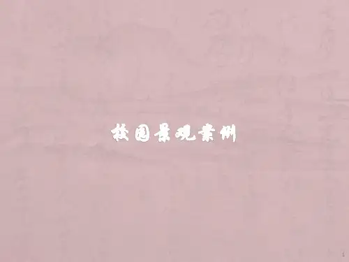 校园景观案例ppt课件