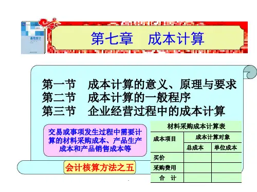 成本计算PPT课件 