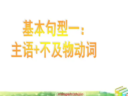 高考复习英语5种基本句型课件