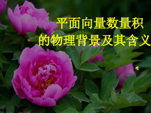 河南省2014年高中数学优质课：平面向量数量积 说课课件