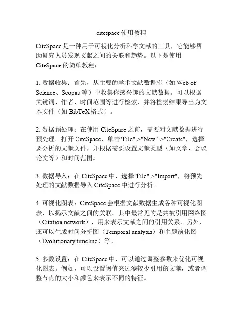 citespace使用教程