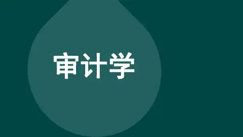 自考00160审计学 章节精讲课件复习资料