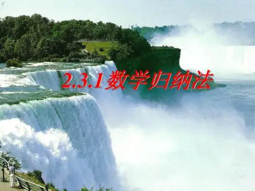 数学归纳法讲课(整理好)ppt