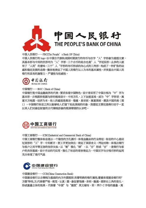各个银行logo释义