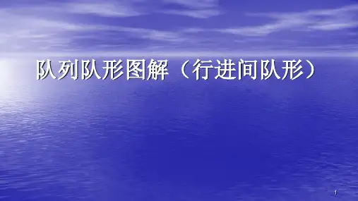 队列队形图解行进间队形