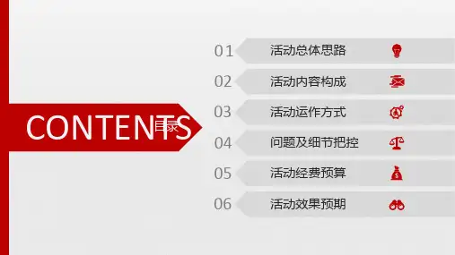 通用简约商务活动策划方案PPT模板