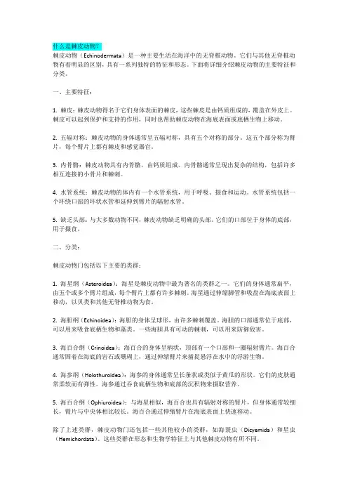什么是棘皮动物