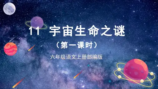 第11课 宇宙生命之谜课件(共36张PPT)