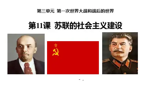 《苏联的社会主义建设》PPT
