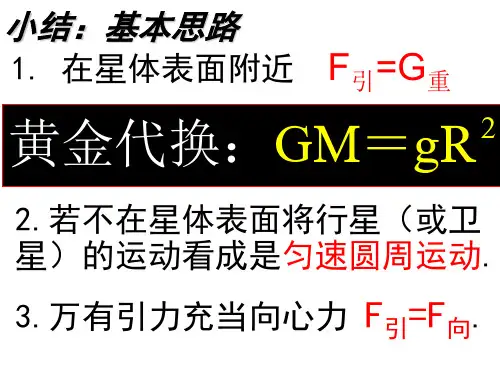 高中物理课件：宇宙航行
