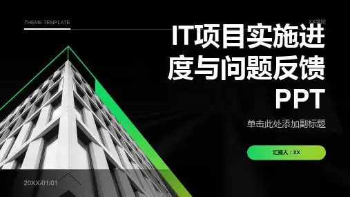 IT项目实施进度与问题反馈PPT