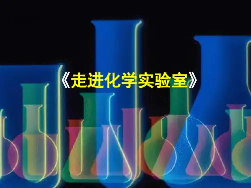 初中化学《走进化学实验室》PPT课件