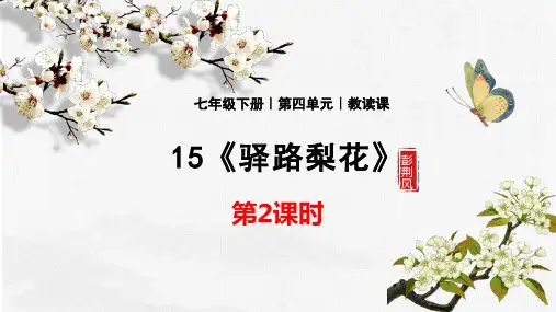 15《驿路梨花》第2课时
