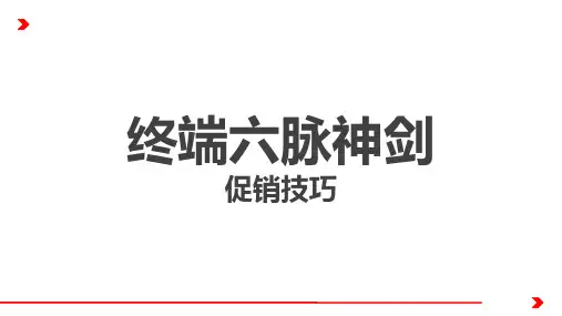 终端六脉神剑促销技巧培训