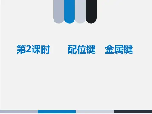 高二化学《物质结构与性质》精品课件11：2.3.2配位键 金属键