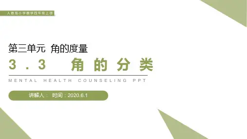 《角的分类》人教版小学数学四年级上册PPT课件(第3.3课时)