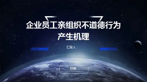 企业员工亲组织不道德行为产生机理