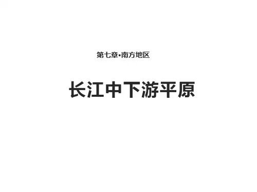 商务星球版八年级地理下册《长江中下游平原》(共40张PPT)