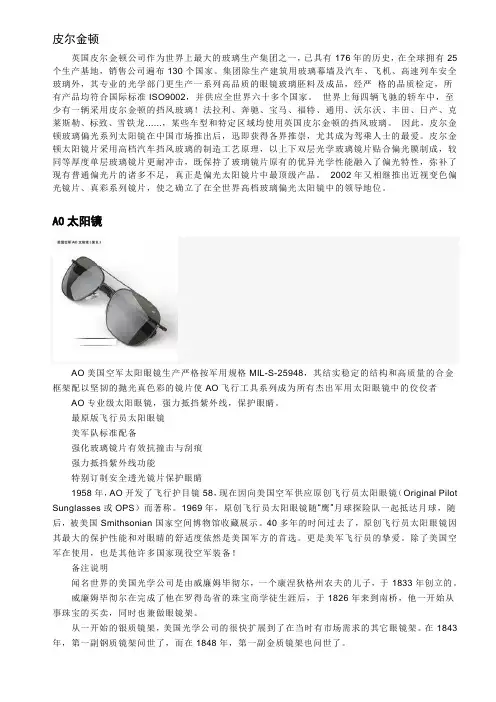 carglass(名牌眼镜)