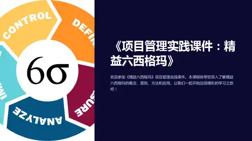 《项目管理实践课件：精益六西格玛》