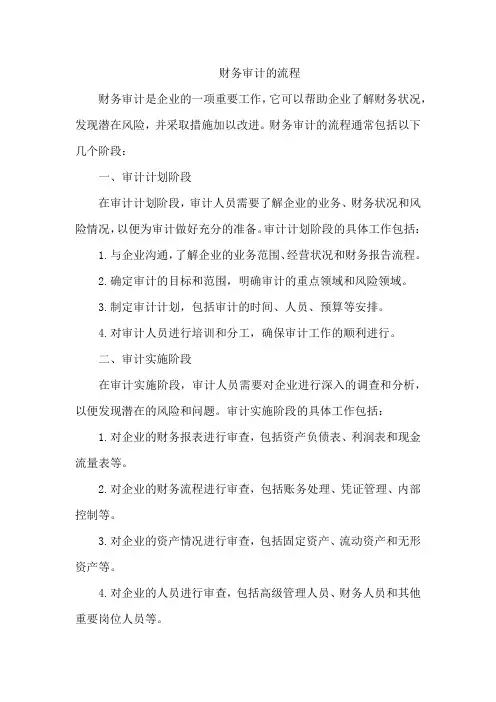 财务审计的流程