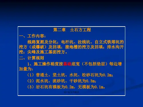 配电网工程预算定额培训
