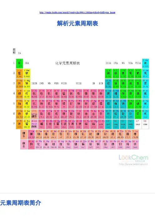 最全的元素周期表解析(含元素周期表图、元素周期表简介、口诀与规律及技巧、元素周期表读音)