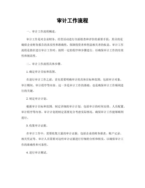 审计工作流程