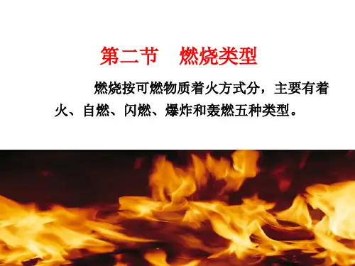 第二节  燃烧类型