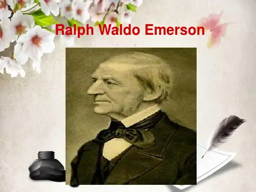 Ralph Waldo Emerson  拉尔夫·沃尔多·爱默生