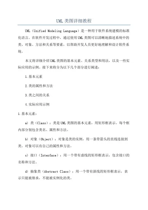 UML类图详细教程