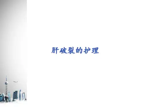 肝破裂护理查房  ppt课件
