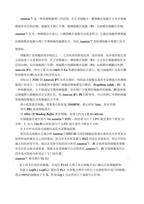 Annexin V---PI双染方法