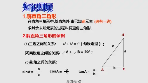 解直角三角形应用举例PPT课件