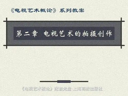 电视艺术的拍摄