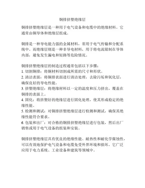 铜排挤塑绝缘层