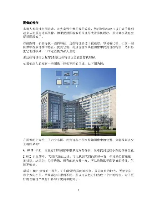 什么是图像特征？如何让计算机理解图像特征？